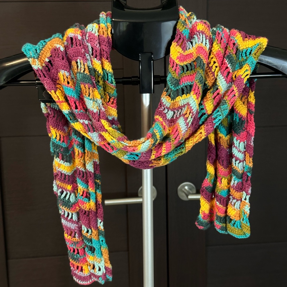 Multicolor Knit Scarf